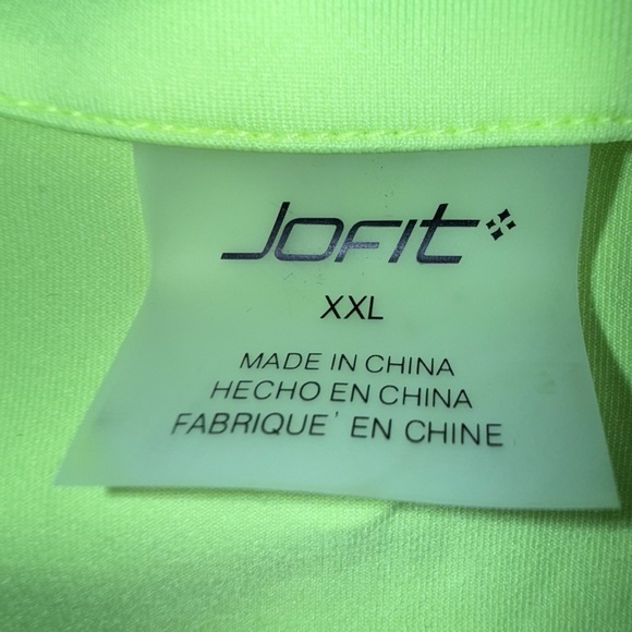JOFIT Women’s Emma Cutaway Sleeveless Golf Shirt - Lemon Lime XXL - Picture 9 of 12